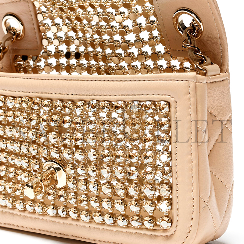 CHANEL MASTER MINI DIAMANTE CLASSIC FLAP BAG AS4961 (16*13*4.5cm)